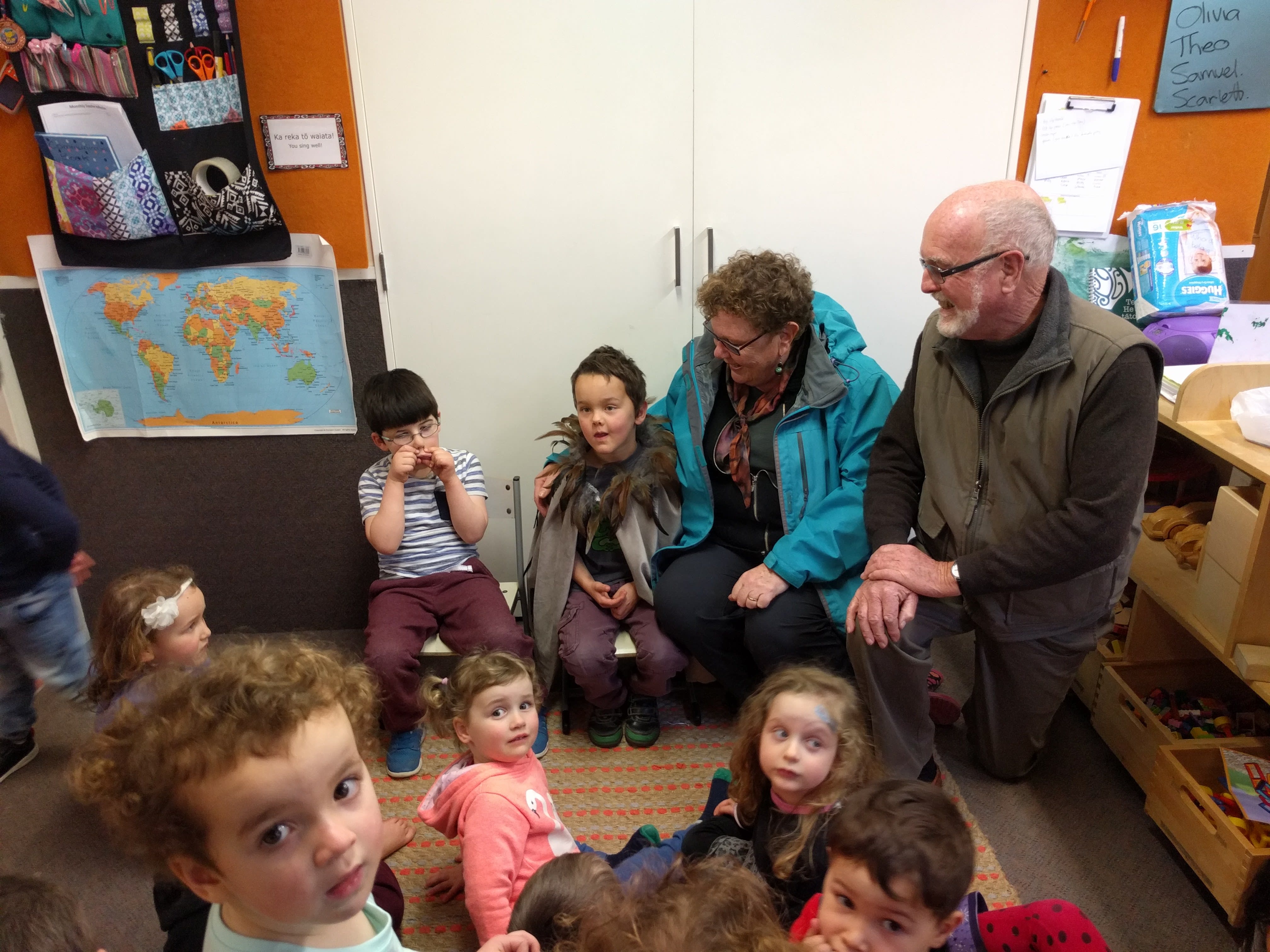 Grandparents at Victor's pre-school graduation.