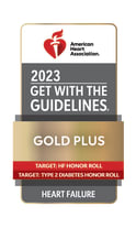 2022 Get with the guidelines gold plus award for heart failure from the american heart association