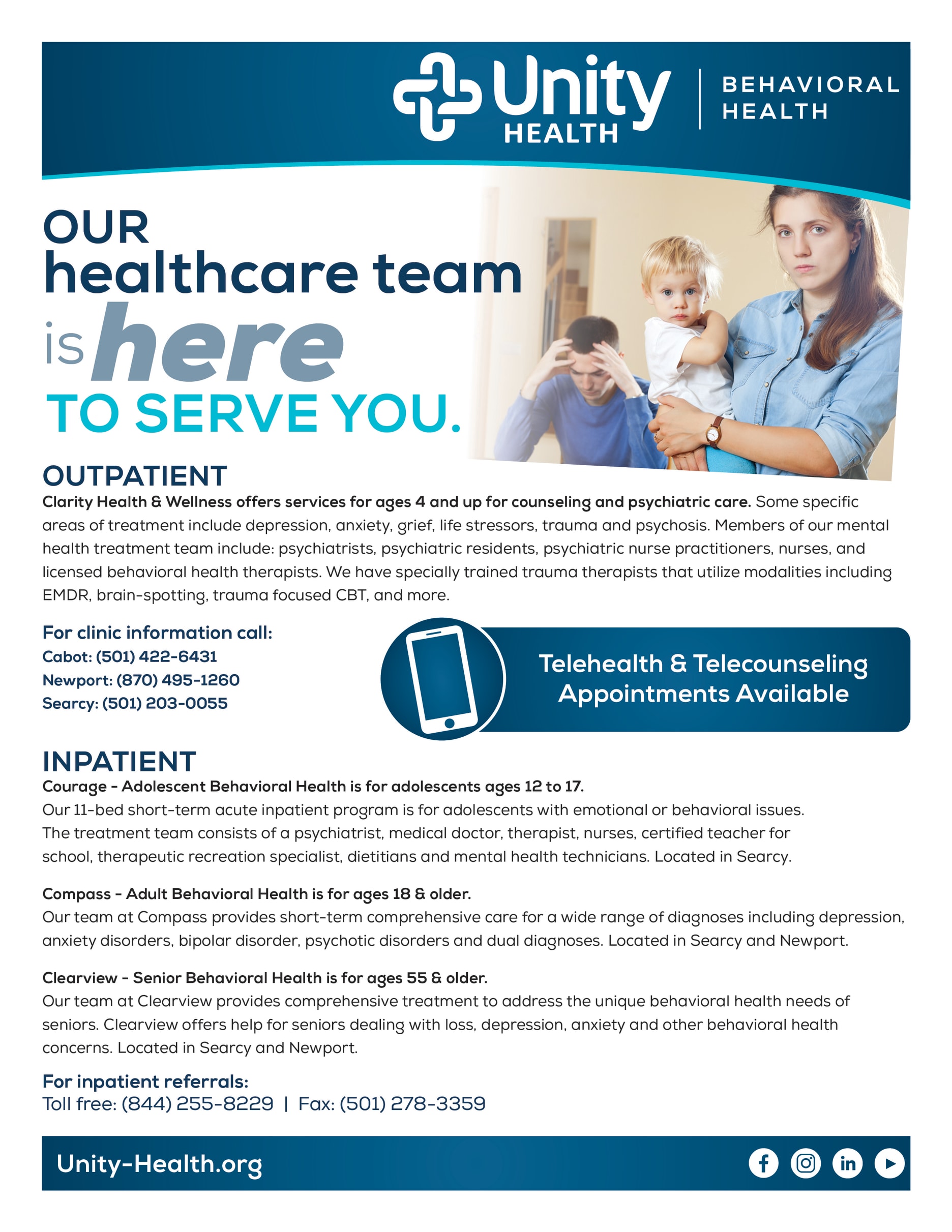 Behavioral Health Services Unity Health Behavioral Health Services Unity Health