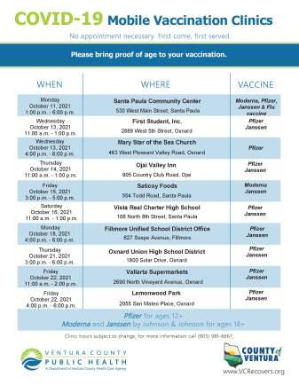 Fillmore COVID-19 Mobile Vaccination Clinic | Gold Coast Health Plan