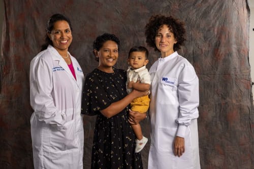 Dr. Preya Ananthakrishnan, Dr. Yael Zack and a patient