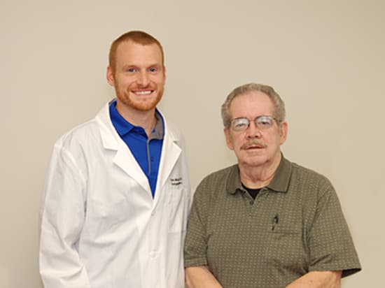 Lake Regional Urologist Eric McQueary, M.D., and Skip Thomas