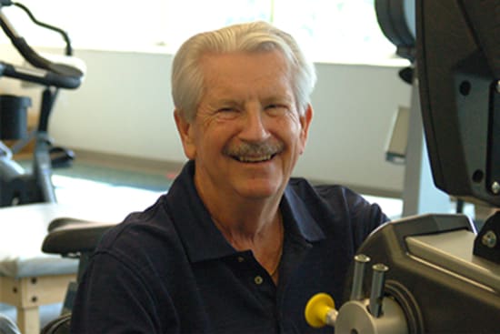 Bill Washburn keeps fit at Lake Regional Cardiopulmonary Rehabilitation.