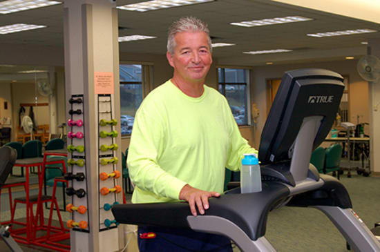David Miller is committed to improving his heart health through cardiac rehab.