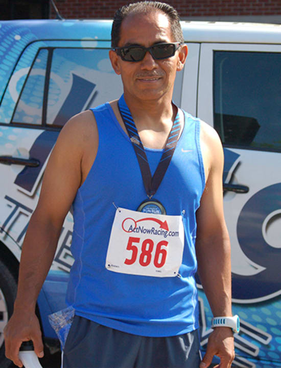 Nigher Alfaro (20:57) was the overall winner in the men's division.