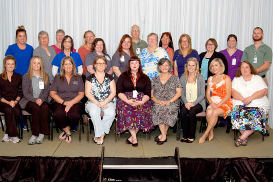 Recipients of the Lake Regional Service Recognition Award for 5 years of continuous service.