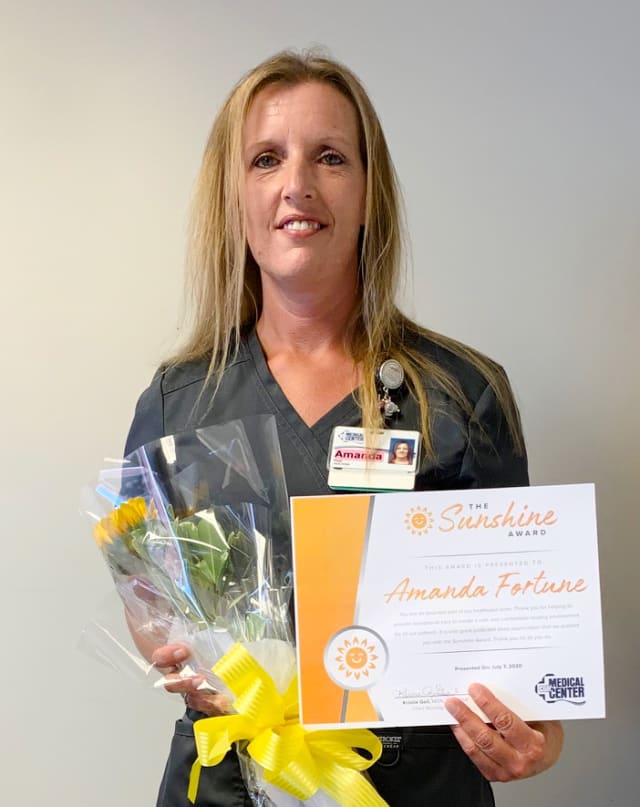 CGH Recognizes Sunshine Award Winner Amanda Fortune, CNA CGH Medical