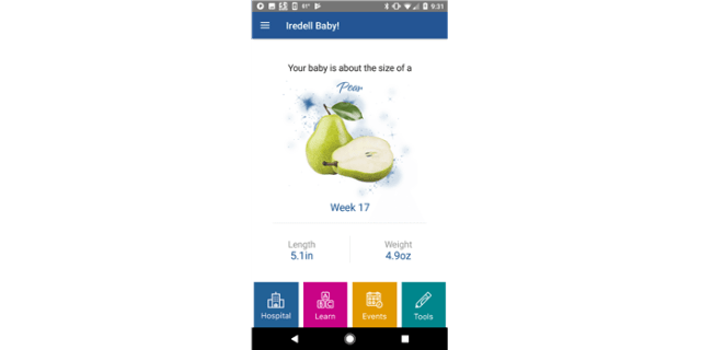 Iredell Baby mobile app screenshot