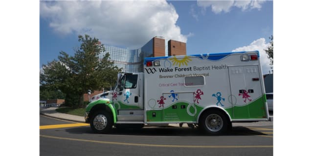 Brenner Children's Hospital ambulance