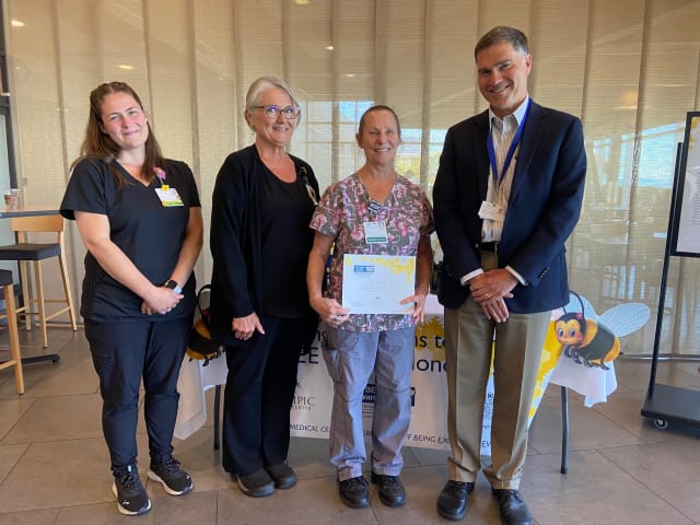 Dietary team member Lisa Aubrey honored with OMC’s BEE Award