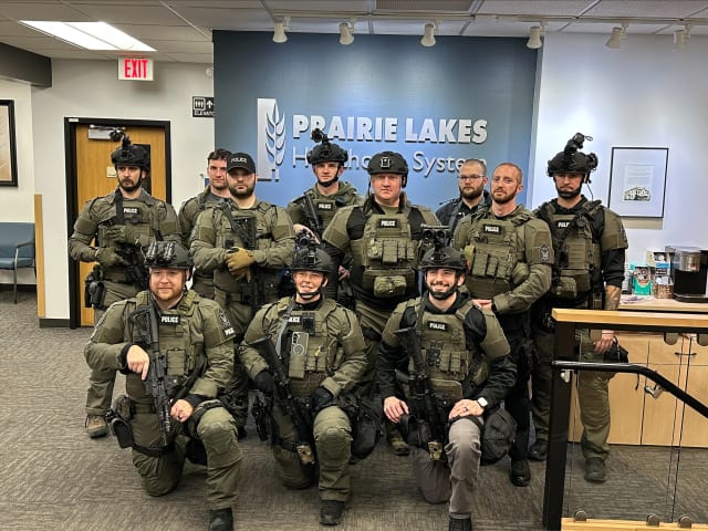 Watertown SWAT Performs Training at Prairie Lakes Brown Clinic