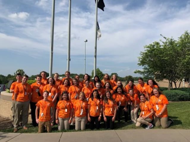healthcare camp students