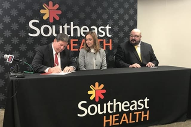 Behavioral health hospital signing