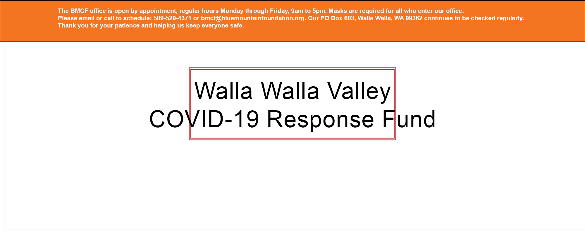 Home Blue Mountain Community Foundation