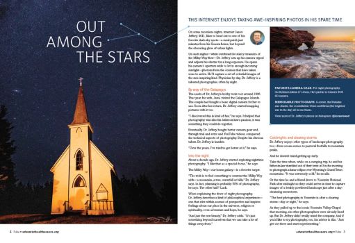 Out among the starts article