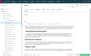 Site Assist web page
