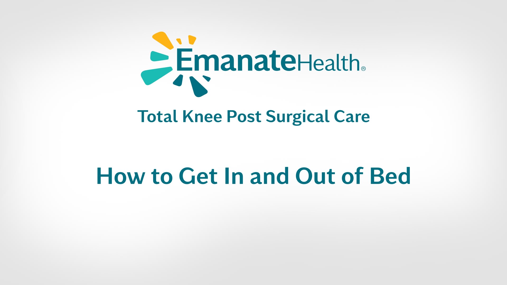 Orthopedic surgery Patient education Emanate Health Emanate Health