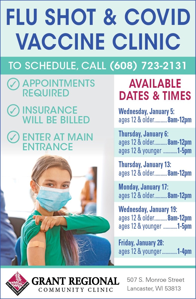 January Flu & COVID Vaccine Clinics | Grant Regional Health Center
