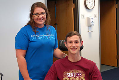 "I became very close to my therapists as they became a big part of my life," Hunter says.