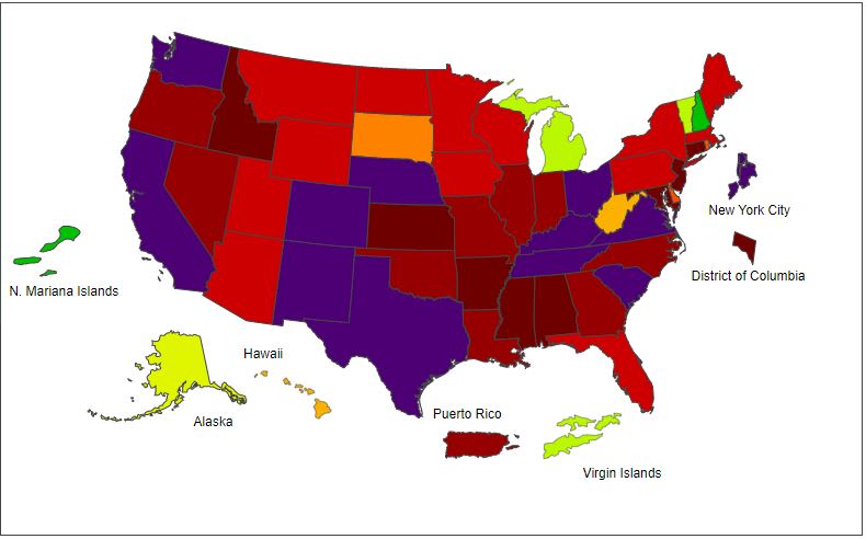Influenza Flu Care Lake Regional Health System Flu Map