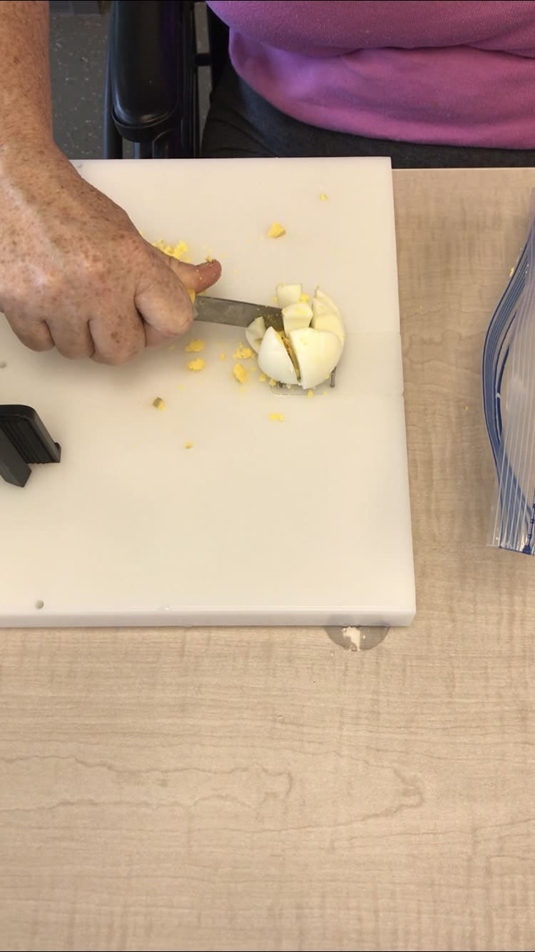 Adaptive Equipment for One Handed Cooking After Stroke 