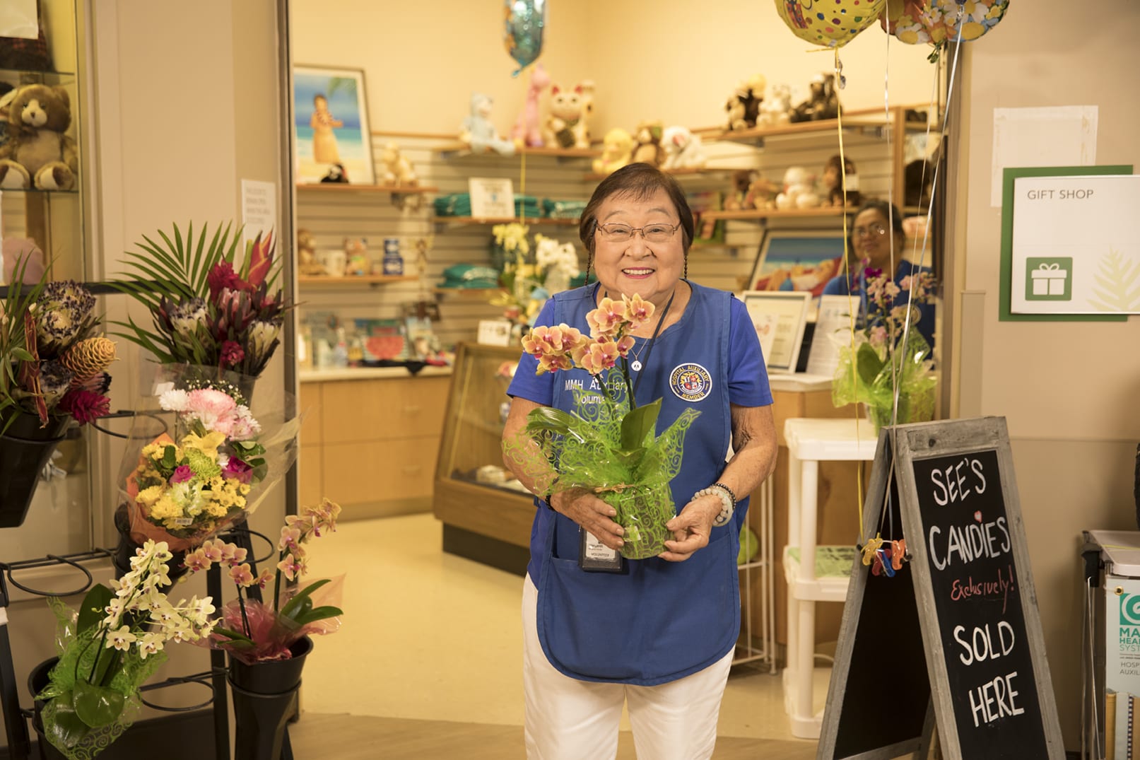 Hospital Store, Gift Shop, Flower Shop and Candy Shop.