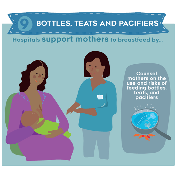 9 bottles, teats and pacifiers