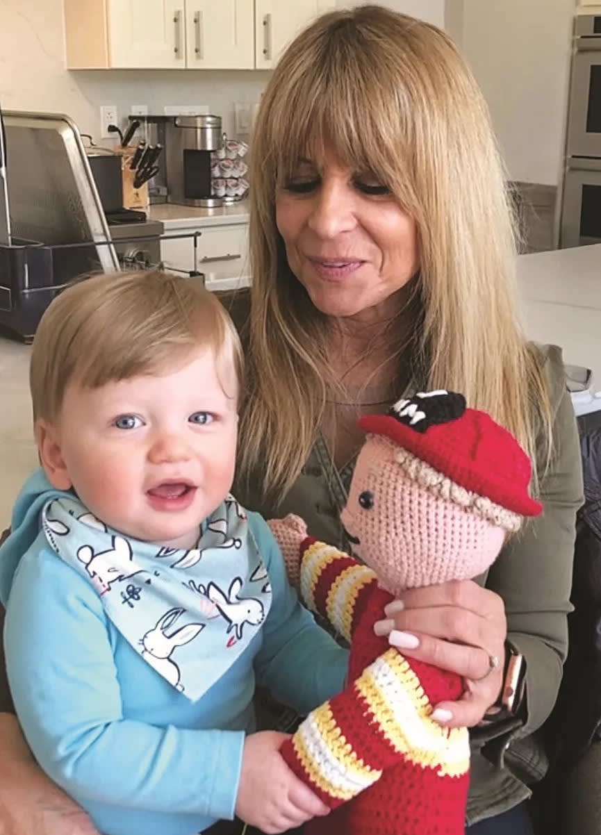 Pam Campana, pictured with her grandson, looks forward to the birth of her second grandchild later this year.