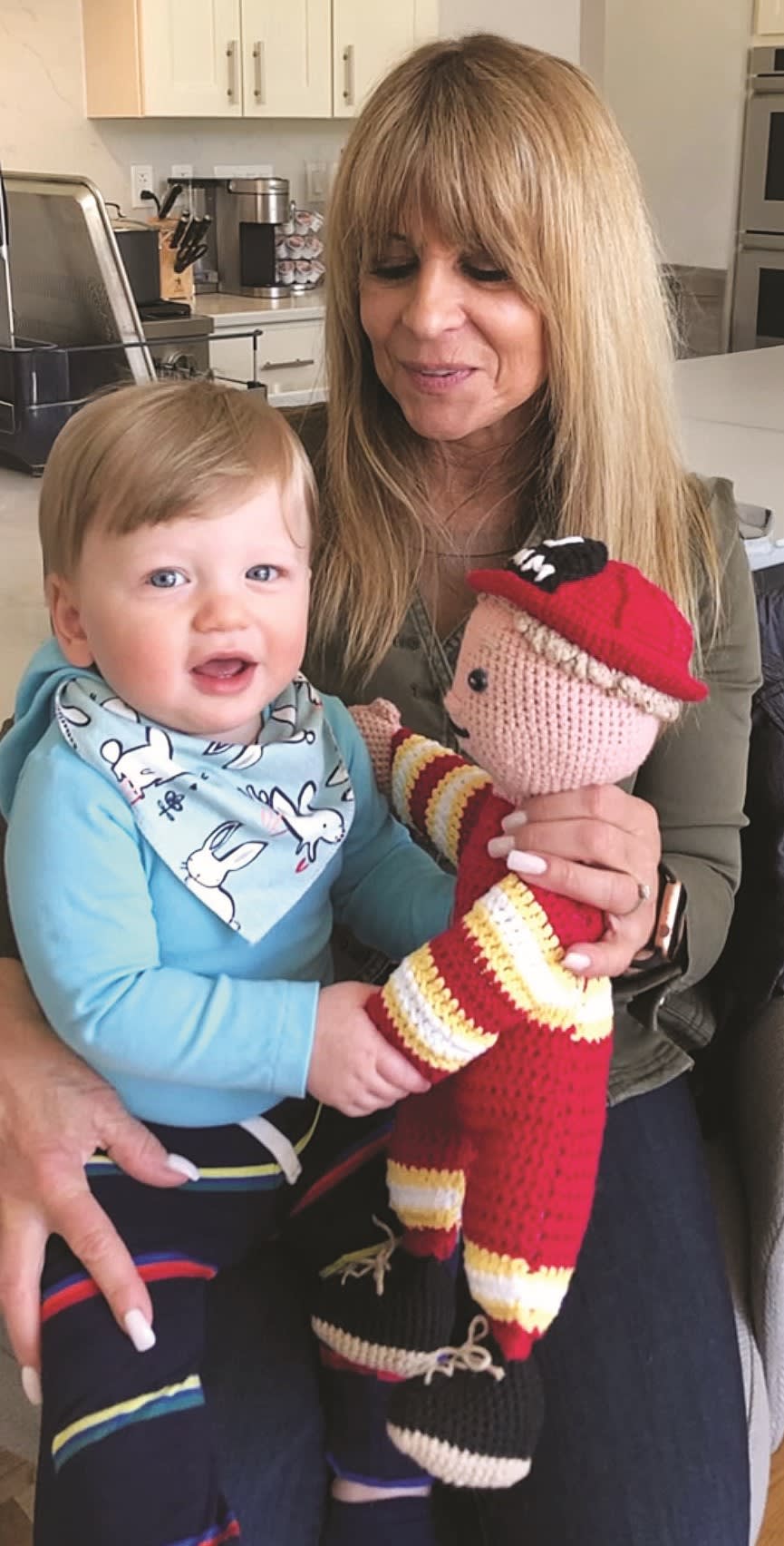 Pam Campana, pictured with her grandson, looks forward to the birth of her second grandchild later this year.