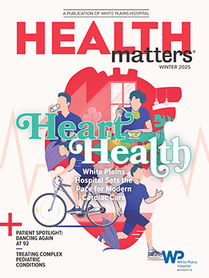 Health Matters Winter 2025 cover illustration of a heart
