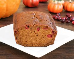 A loaf of cranberry bread.