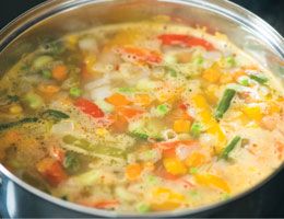 Eight-vegetable soup.