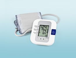 A home blood pressure monitor.