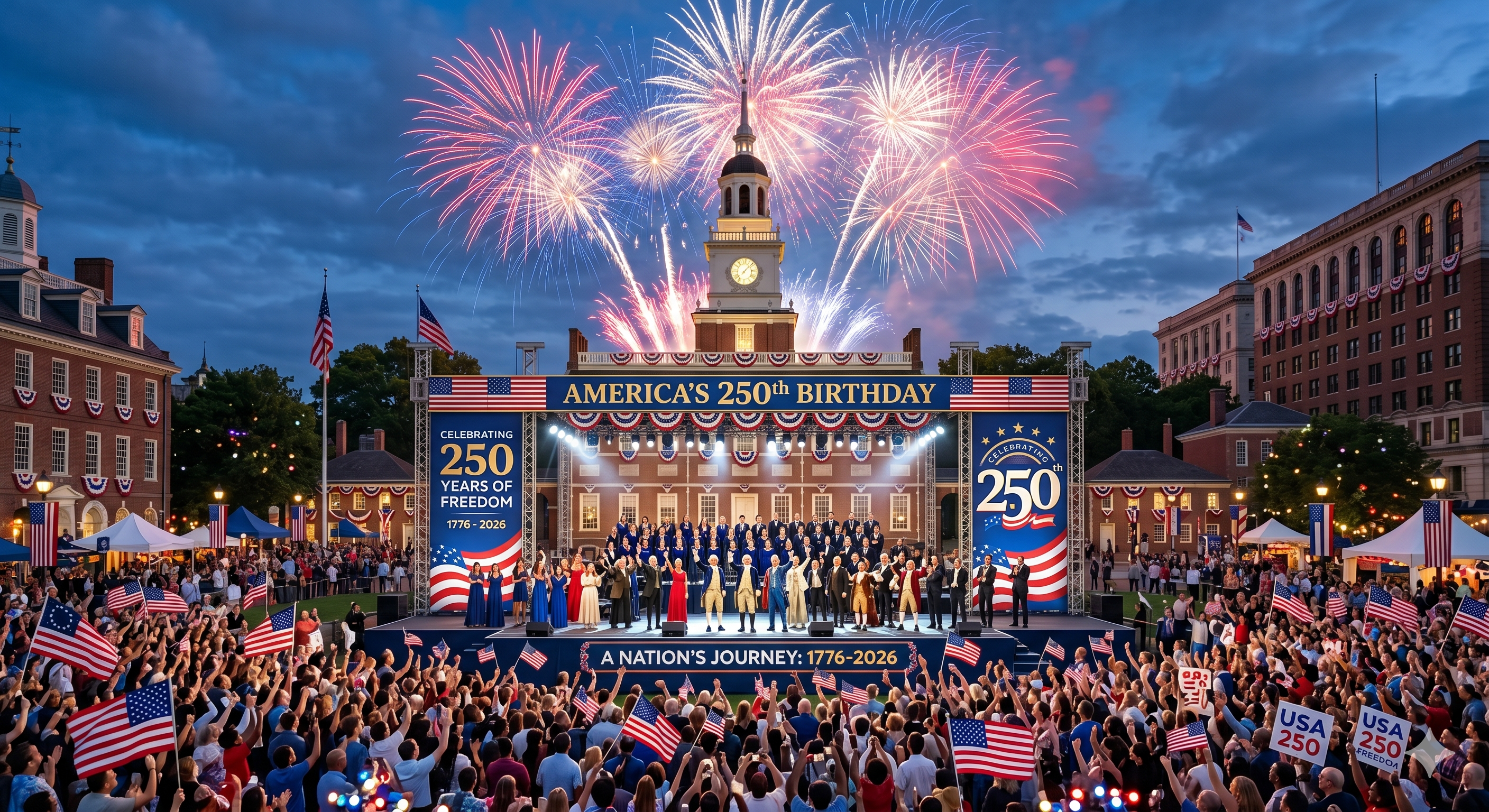 USA Celebration 2026: Party Like It's 1776 for America 250!