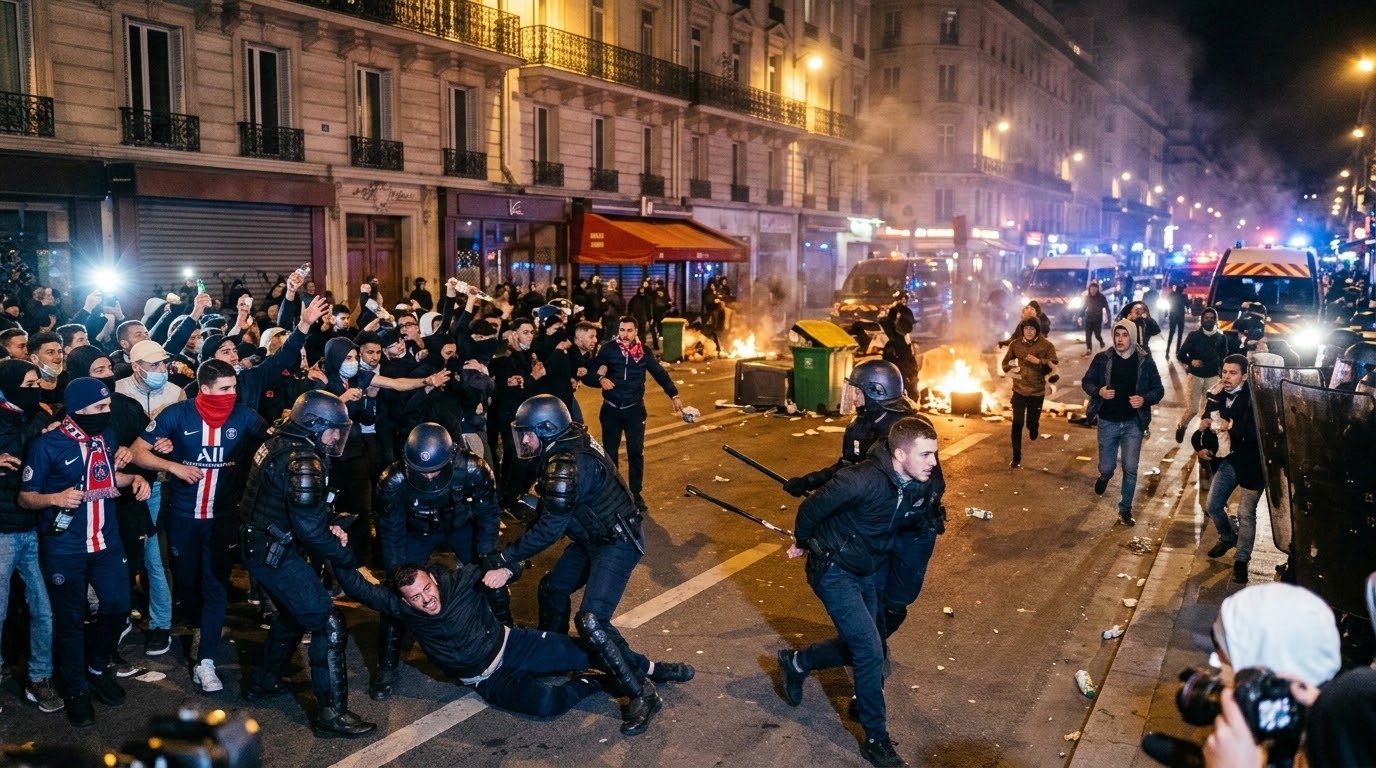 127 Arrested in Paris After PSG Reaches Champions League Final Amid Street Clashes