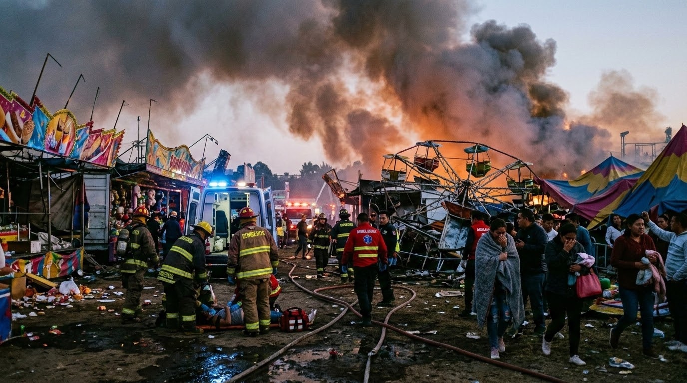 Deadly Fire at Villahermosa Fairground Kills at Least Five During Massive Overnight Concert