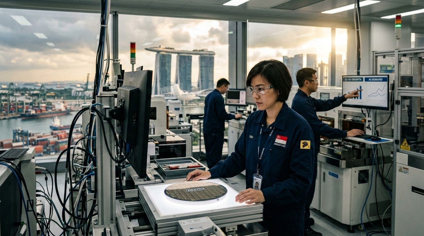 Singapore Posts 6% Q1 Growth as AI Chip Demand Offsets Hormuz Shock