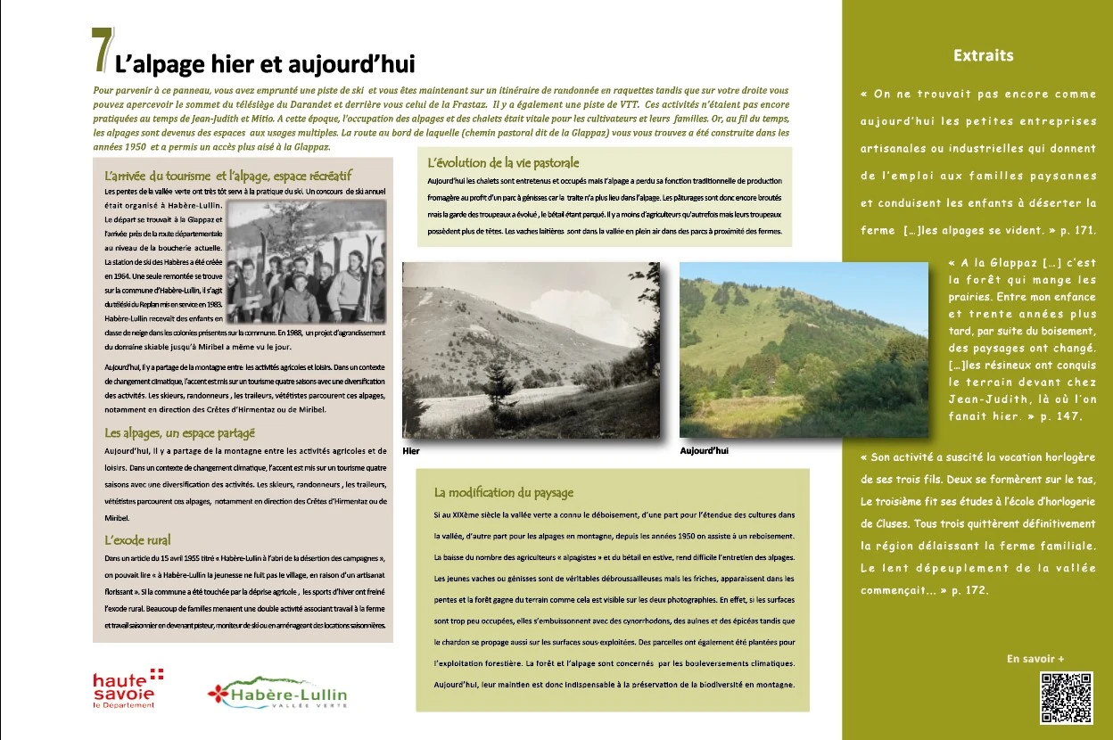 étape 7 - Hier et aujourd'hui