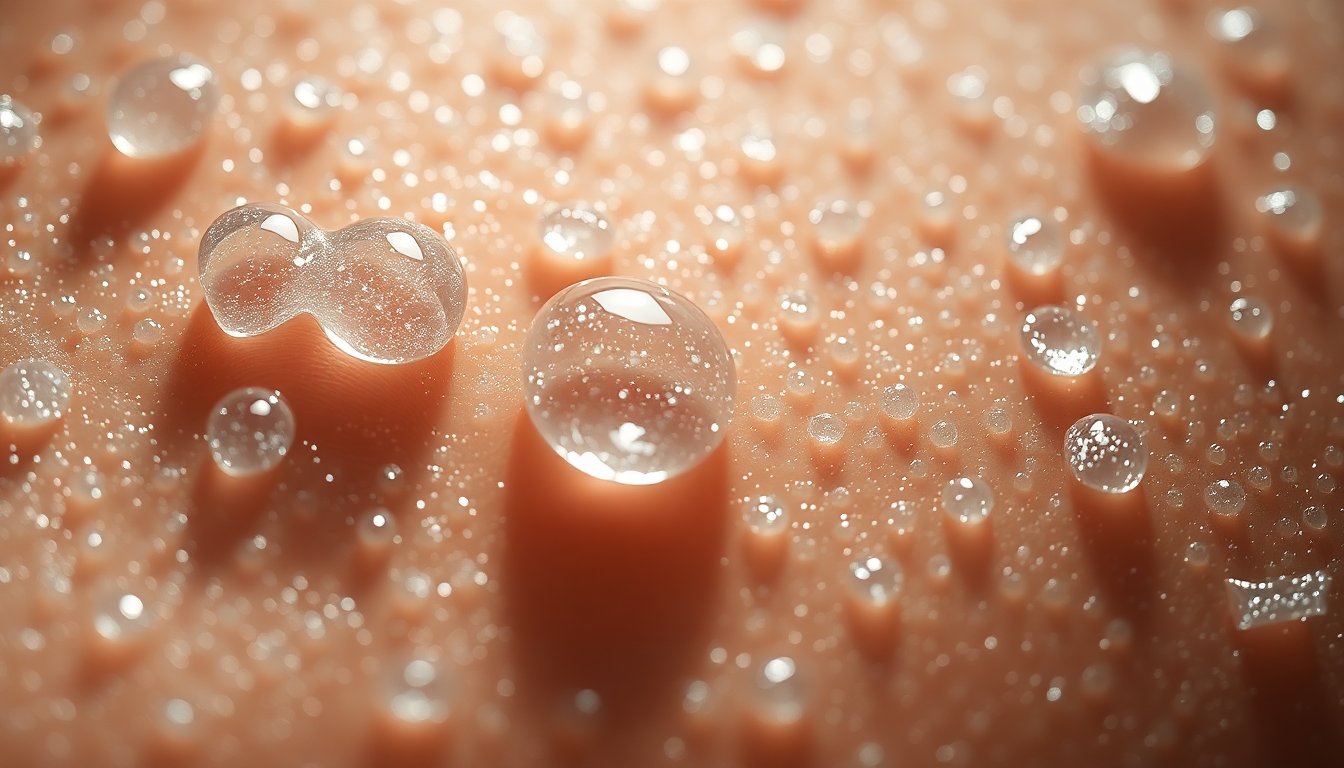 Close-up di acqua di rubinetto con depositi di calcare e cloro, vista scientifica e editoriale