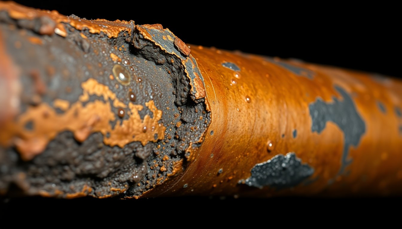 Corrosione tubi rame piombo acqua contaminata accumulo metalli pesanti