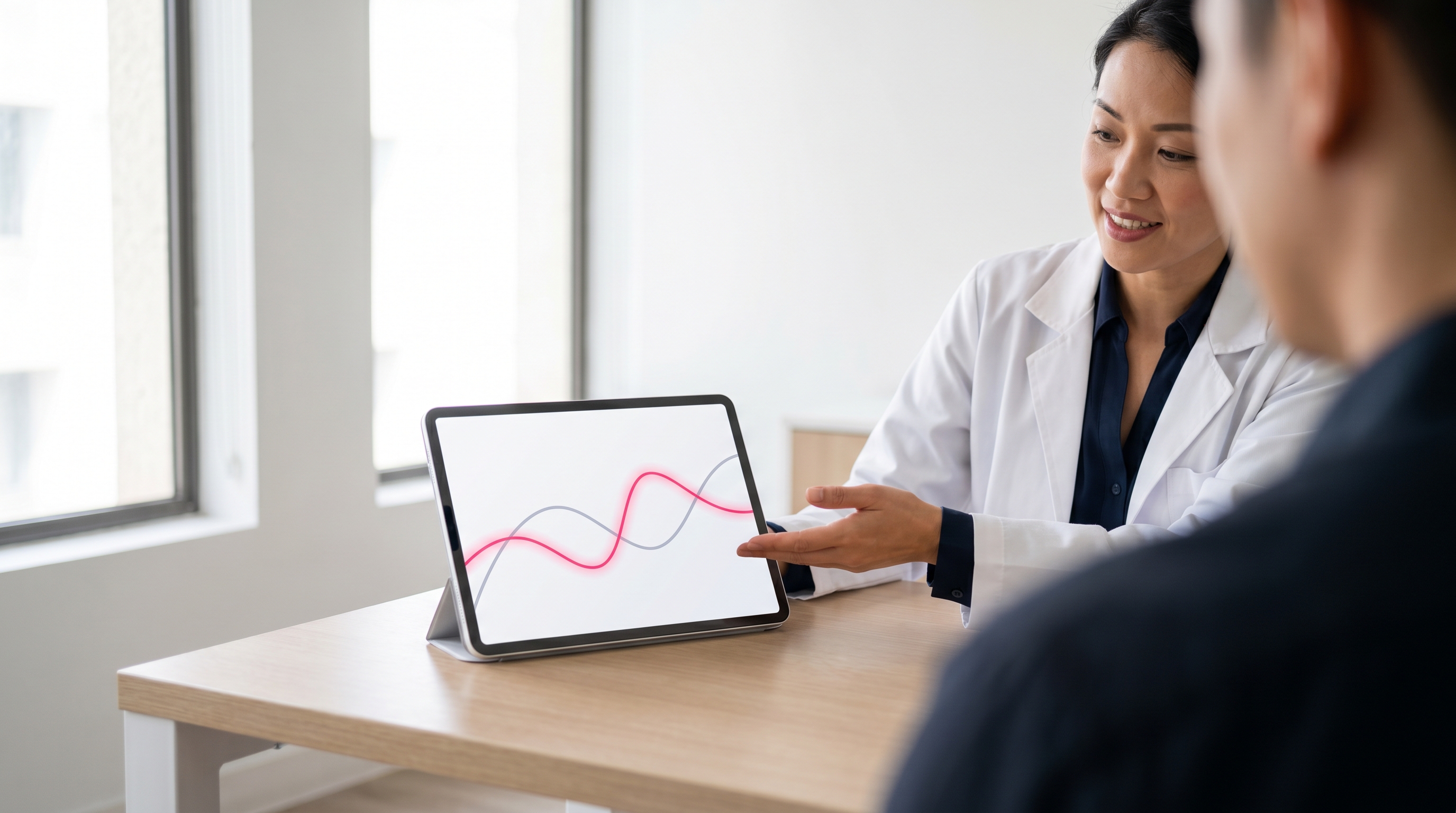 Digital chart demonstrating the profitability of patient retention in a modern clinic.