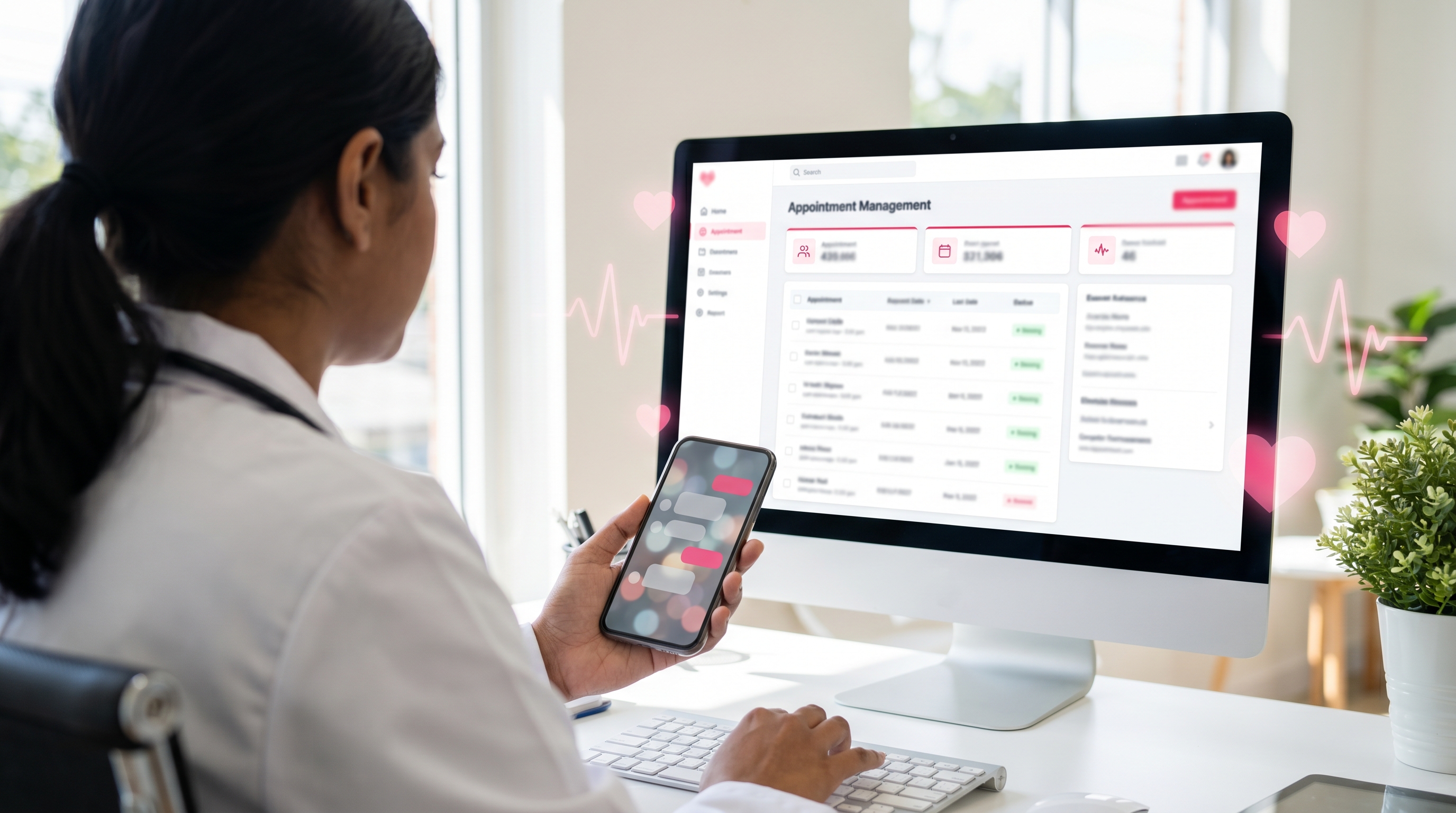 Integrated dashboard and AI chat interface for patient management