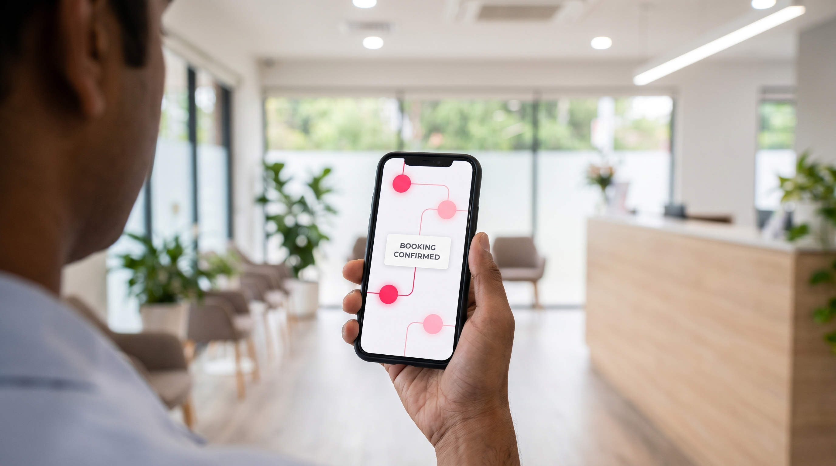 Automated patient booking flow for Malaysian medical clinics.