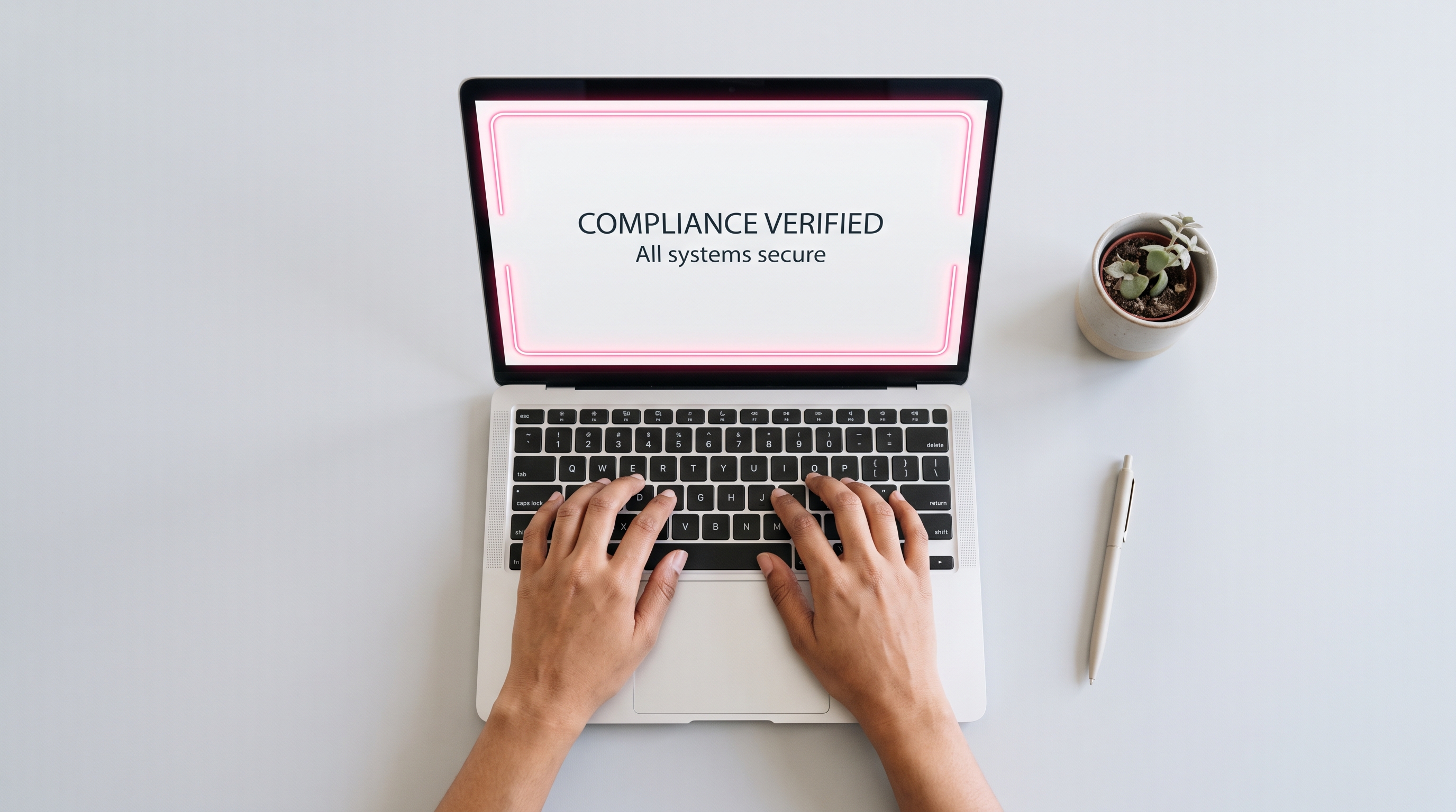 Clinic digital compliance and secure data encryption dashboard