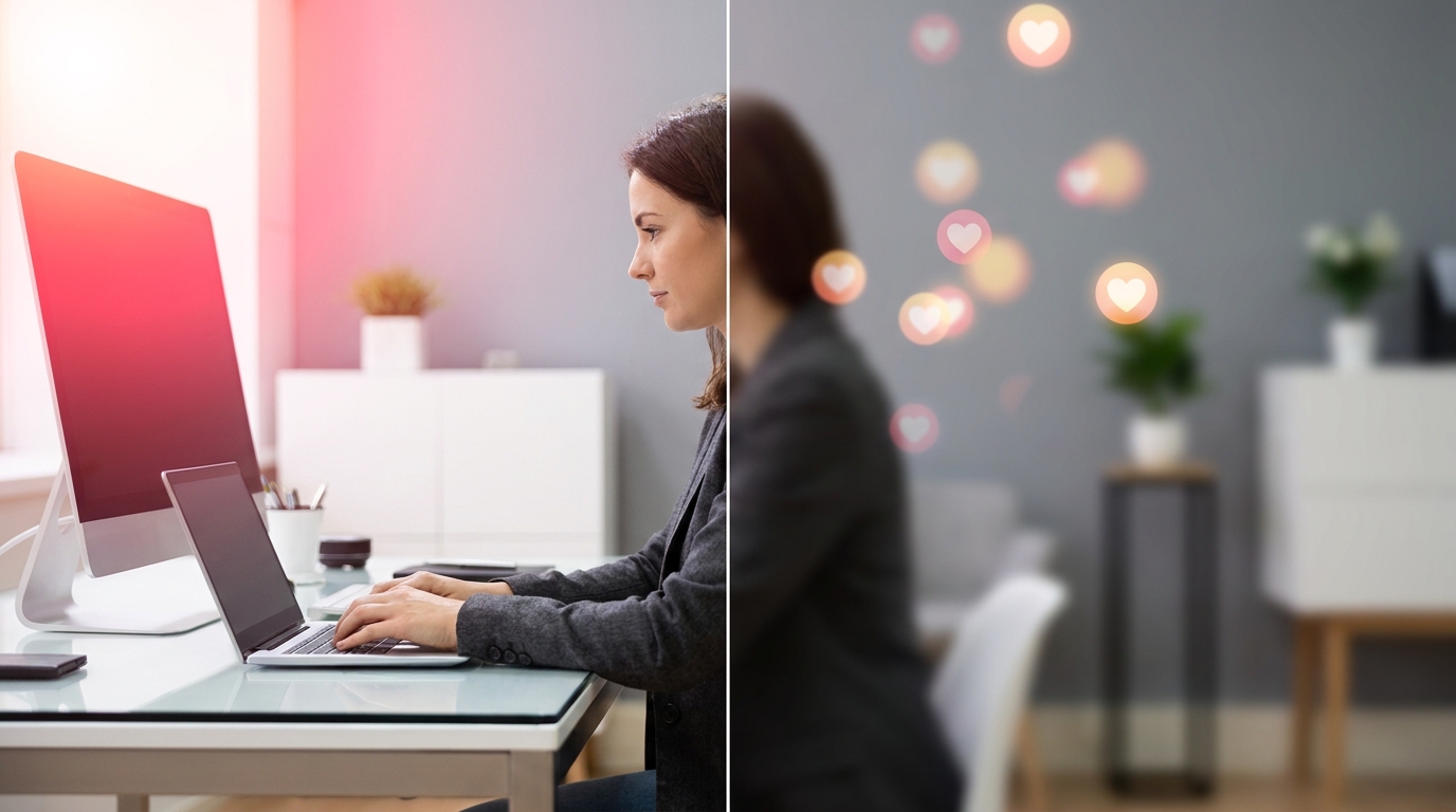 Comparing search intent versus passive social media browsing for clinics