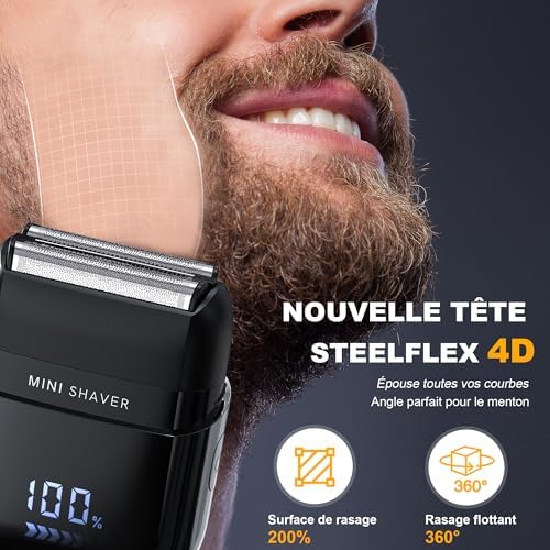 Vue 2 de Mini Rasoir Electriques Pour