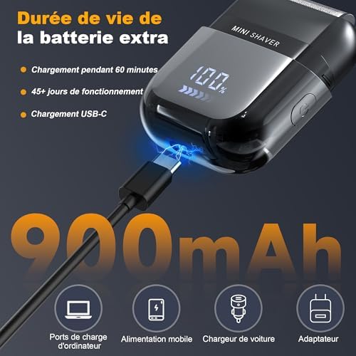 Vue 4 de Mini Rasoir Electriques Pour