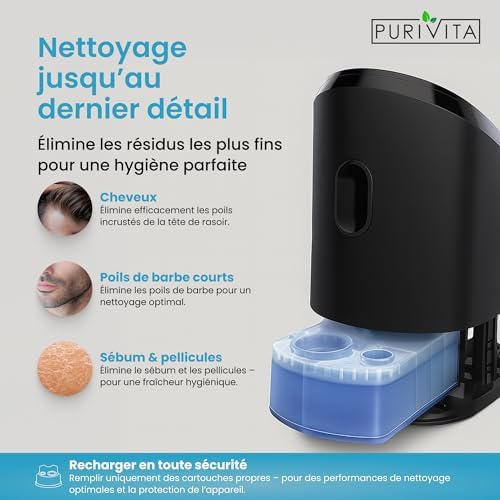 Vue 2 de Purivita Nettoyant De Rasoir
