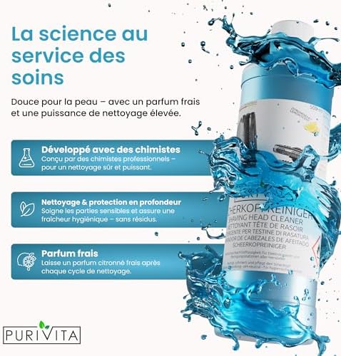 Vue 4 de Purivita Nettoyant De Rasoir