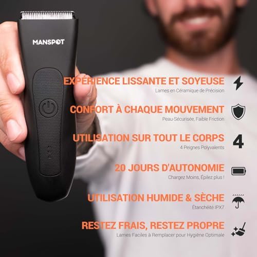 Vue 2 de Manspot Tondeuse Corps Homme